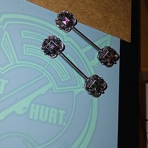 316L surgical steel nipple rings